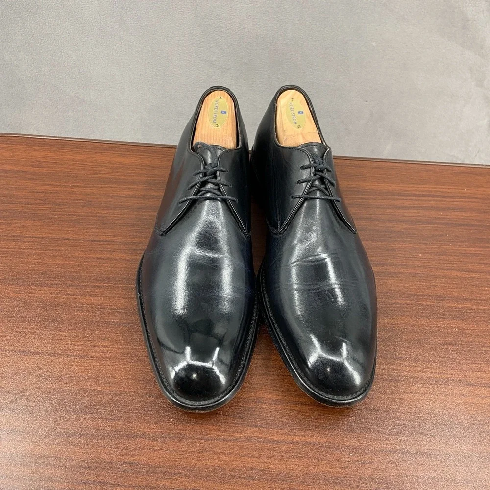 To Boot New York Winston 1898 Mens 9.5 Dress Shoes Black Leather Lace Up Derby